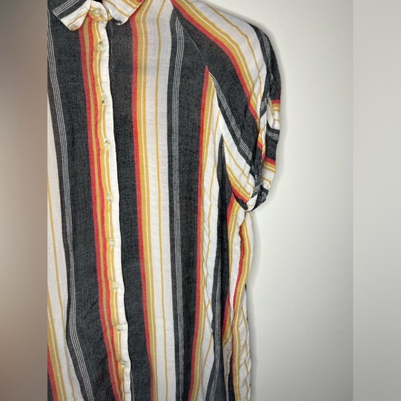 BDG - Multicolored Striped Button Down Shirt - Size XS - Picture 4 of 8